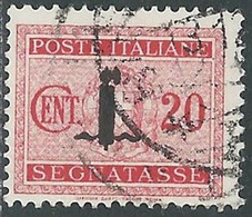 1944 RSI SEGNATASSE USATO 20 CENT - RE28-10 - Postage Due