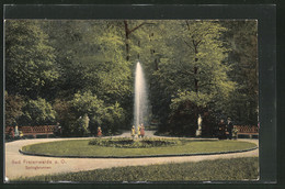 AK Bad Freienwalde A. O., Blick Auf Den Springbrunnen - Bad Freienwalde