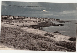 [44] Loire Atlantique > CPA-COULEUR- PREFAILLES  LA NUIT  -VUE GENERALE DE LA COTE NON CIRCULEE TBE - Préfailles