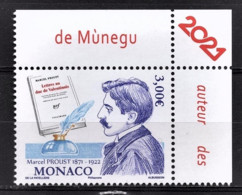 MONACO 2021 - 150E ANNIVERSAIRE DE LA NAISSANCE DE MARCEL PROUST - Y.T. N° 3287 /  NEUF ** - Ongebruikt