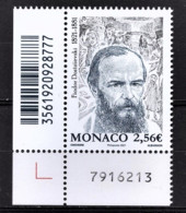 MONACO 2021 - BICENTENAIRE DE LA NAISSANCE DE FIODOR DOSTOÏEVSKI - Y.T. N° 3286 /  NEUF ** - Nuovi