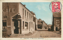 / CPA FRANCE 59 "Feignies, Rue De La République" - Feignies