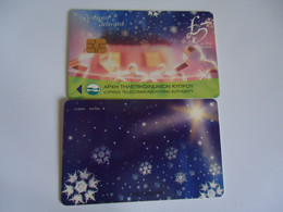 CYPRUS USED  CARDS  NEW YEAR CHRISTMAS - Christmas