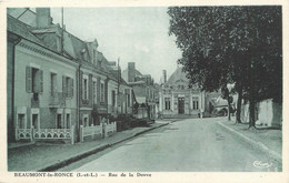 / CPA FRANCE 37 "Beaumont La Ronce, Rue De La Douve" - Beaumont-la-Ronce