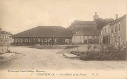 CPA FRANCE 88 " Chatenois, Les Halles Et La Place - Chatenois