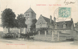 / CPA FRANCE 51 "Courtisols, église Saint Martin" - Courtisols