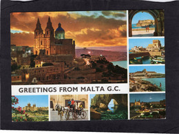 102919       Malta,  Greetings  From  Malta  G. C.,  NV(scritta) - Malte