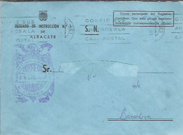 JUZGADO DE INSTRUCION   ALBACETE - Franchigia Postale