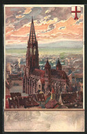 Künstler-AK Heinrich Kley: Freiburg, Münster - Kley