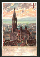 Künstler-AK Heinrich Kley: Freiburg, Münster - Kley