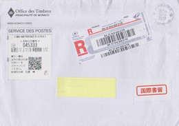 Monaco Registered Letter 2020 Barcode - QR Code - Storia Postale