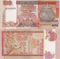 Sri Lanka 100 Rupees P-105A 1-7-1992 Prefix J, Rare UNC Banknote - Sri Lanka