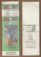 AC - THE ROLLING STONES BRIDGES TO BABYLON TOUR 97 - 98 19.09.1998 ISTANBUL ​CONCERT TICKET + COUNTERFOIL MICK JAGGER, - Konzertkarten