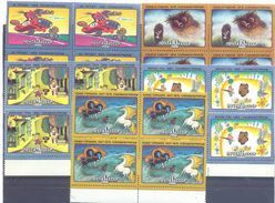 1988. USSR/Russia, Soviet Cartoon Films, 4 Sets In Blocks Of 4v,  Mint/** - Neufs