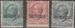 Italia Colonie Castelrosso 1922 SaN°1 Lot 4v MH/* Vedere Scansione - Castelrosso