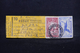 CAMBODGE - Étiquette D'envoi De Pellicule Photo En 1959 Pour La France Par Avion - L 99048 - Camboya