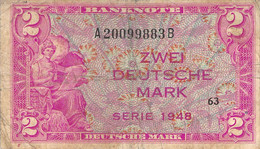 BRD 2 Deutsche Mark 1948. Ro 234a. - Sonstige & Ohne Zuordnung