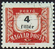 Ungarn 1958, Portomarken, MiNr 222y, Gestempelt - Port Dû (Taxe)