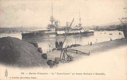 CPA 13 MARINE FRANCAISE LE SAINT LOUIS AU BASSIN NATIONAL A MARSEILLE (cliché Rare - Zonder Classificatie