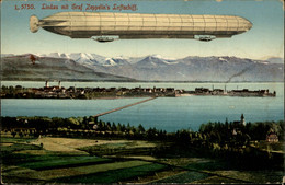 AVIATION - Dirigeables - Zeppelin - Aérostation Militaire - LINDAU - Aeronaves