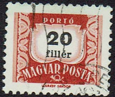 Ungarn 1958, Portomarken, MiNr 229y, Gestempelt - Port Dû (Taxe)