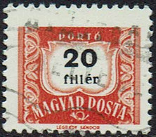 Ungarn 1958, Portomarken, MiNr 229y, Gestempelt - Port Dû (Taxe)