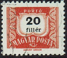 Ungarn 1958, Portomarken, MiNr 229y, Gestempelt - Port Dû (Taxe)