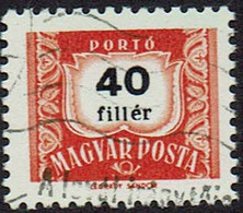 Ungarn 1958, Portomarken, MiNr 233y, Gestempelt - Port Dû (Taxe)