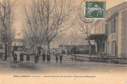 CPA 13 MALLEMORT COURS ENTREE DE LA VILLE PLACE DE LA BASCULE - Mallemort