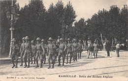 CPA 13 MARSEILLE DEFILE DES SOLDATS ANGLAIS - Ohne Zuordnung