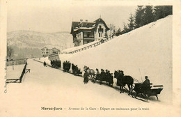 Morez * Avenue De La Gare * Départ En Traîneau Pour Le Train * Attelage * Villa - Morez