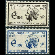 IRELAND 1937 - Scott# 101-2 Father Mathew Set Of 2 No Gum - Neufs