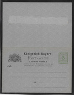 Allemagne - Bavière - Entiers Postaux - Postal  Stationery