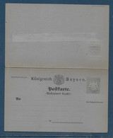 Allemagne - Bavière - Entiers Postaux - Postal  Stationery