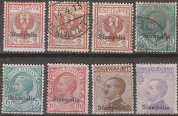 Italia Colonie Egeo Stampalia 1912 SaN°1 Lot 8v (o) Vedere Scansione - Egeo (Stampalia)