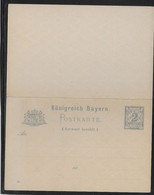 Allemagne - Bavière - Entiers Postaux - Postal  Stationery