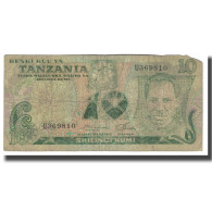 Billet, Tanzania, 10 Shilingi, KM:6a, TB - Tanzanie