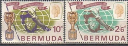 Bermuda  1966 Yvertn° 193-194 *** MNH Cote 3 € Coup Du Monde Football - Bermuda
