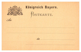 Allemagne - Bavière - Entiers Postaux - Brieven En Documenten