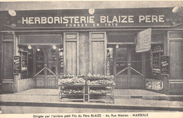 CPA 13 MARSEILLE HERBORISTERIE BLAIZE PERE RUE MEOLAN - Non Classés