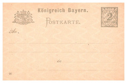 Allemagne - Bavière - Entiers Postaux - Postal  Stationery
