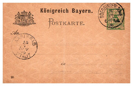 Allemagne - Bavière - Entiers Postaux - Ganzsachen