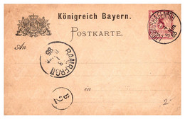 Allemagne - Bavière - Entiers Postaux - Interi Postali