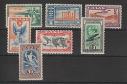 Grèce 1933 Série Poste Aérienne 8-14 7 Val * Charn MH - Nuovi