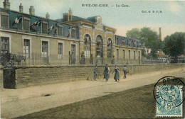 Rive De Gier * Rue Et La Gare * Ligne Chemin De Fer De La Loire - Rive De Gier