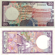 Sri Lanka 20 Rupees P-97a Date 21-11-1988, UNC Nice Banknote - Sri Lanka
