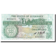 Billet, Guernsey, 1 Pound, Undated (1980-89), KM:48a, SPL+ - Guernsey