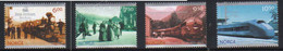 Norway 2004 150 Years Of Railway In Norway, Train, Locomotive Mi  1507-1510  MNH(**) - Briefe U. Dokumente