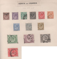Kenya And Uganda, Used, 1922, Michel 1_15, 2,50 And 4 Sh Are Missing - Kenya & Uganda