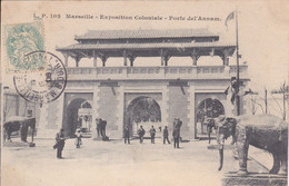 MARSEILLE : Exposition Coloniale 1906 ( Porte De L' Annam ) - Exposiciones Coloniales 1906 - 1922